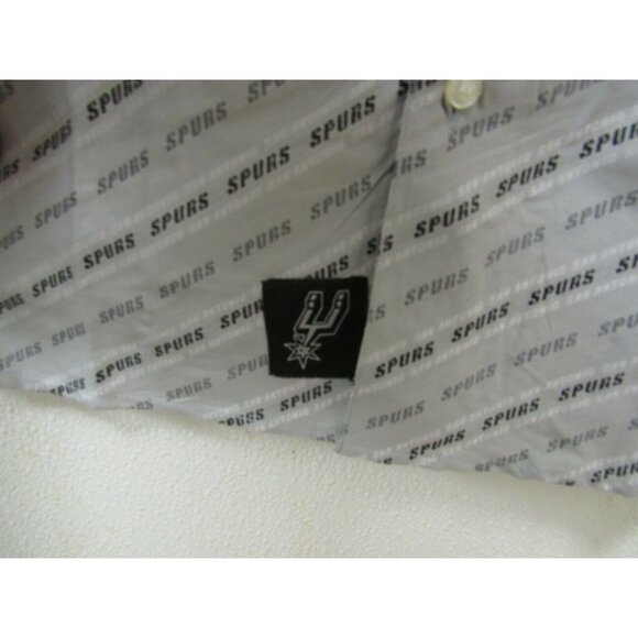 NBA San Antonio Spurs Gray Button Up Dress Shirt XL Long Sleeve Headmaster - Picture 5 of 10
